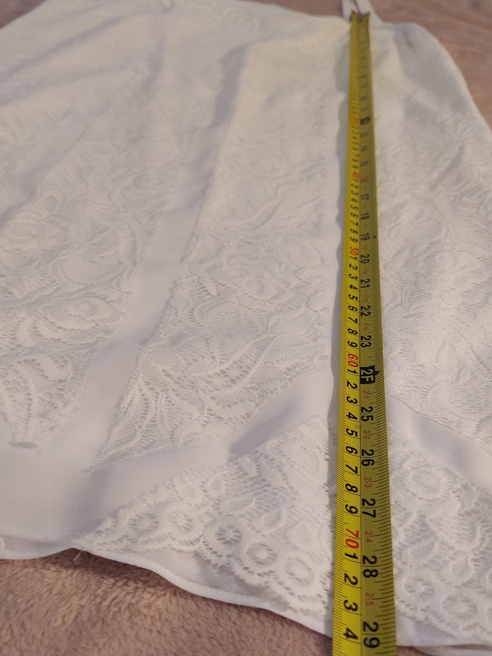 Gianni Bini Women's White Lace Mini Slip Cocktail Dress Size M - Picture 10 of 10